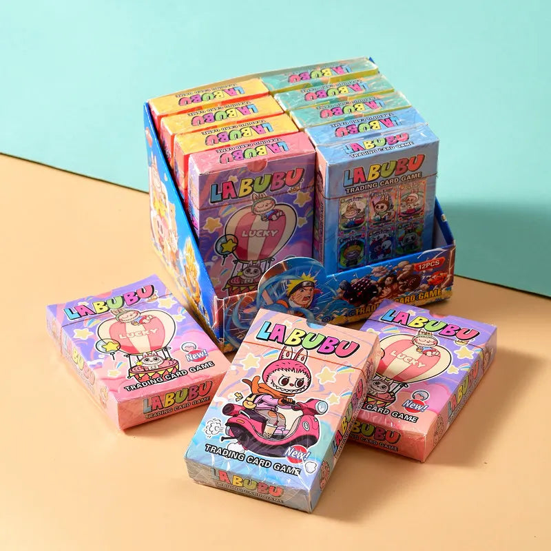 2025 Labubu Laser Card Game Cards Rare Cards Blind Box Cute Anime Game Collectibles Card Children Birthday Gift Trendy Play Toy
