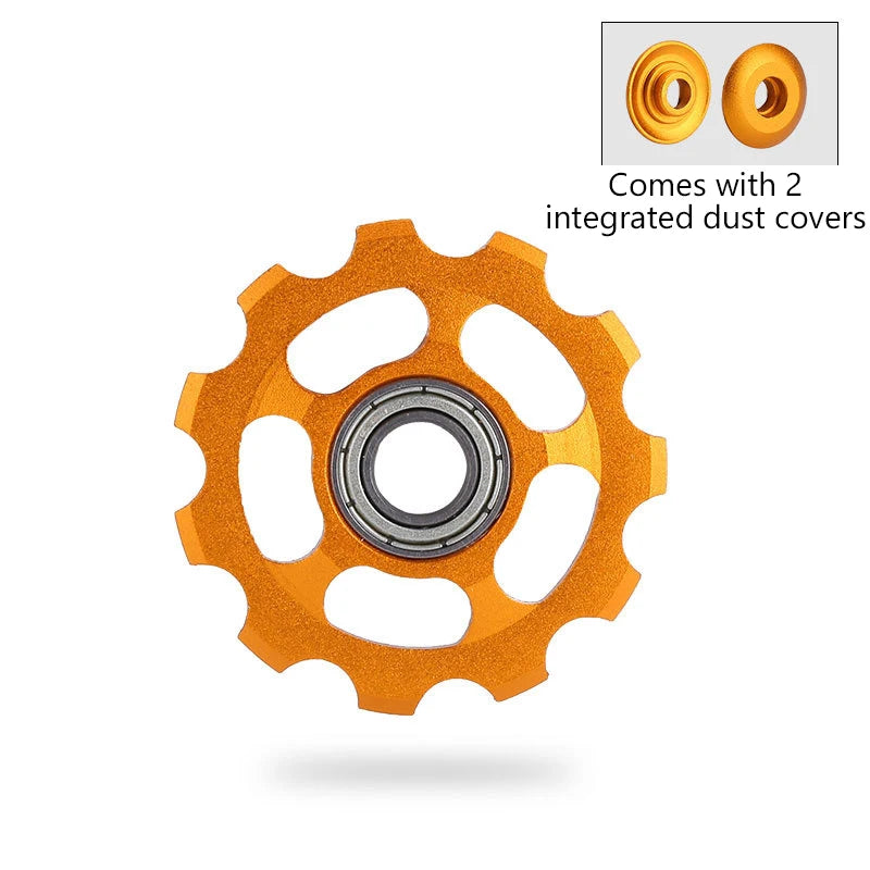 11T MTB Bicycle Rear Derailleur Jockey Wheel Waterproof Durable Ceramic Bearing Pulley AL7075 Road Bike Guide Roller Idler 5mm
