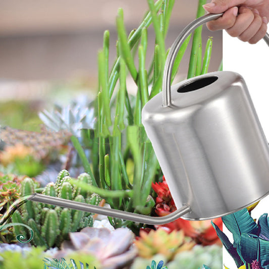2 L Stainless Steel Household Long Mouth Large Capacity Watering Pot