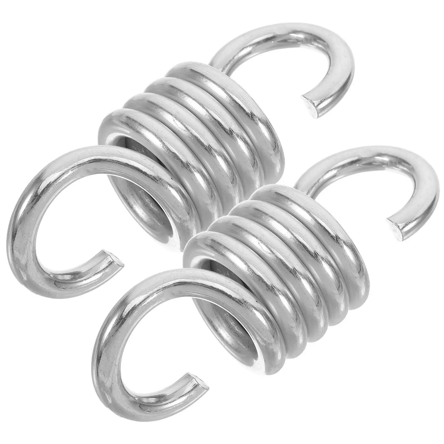 2Pcs Stainless Steel Hammock Springs Durable Heavy Duty Outdoor Hanging Extension Spring Steel Porch Swing Parts