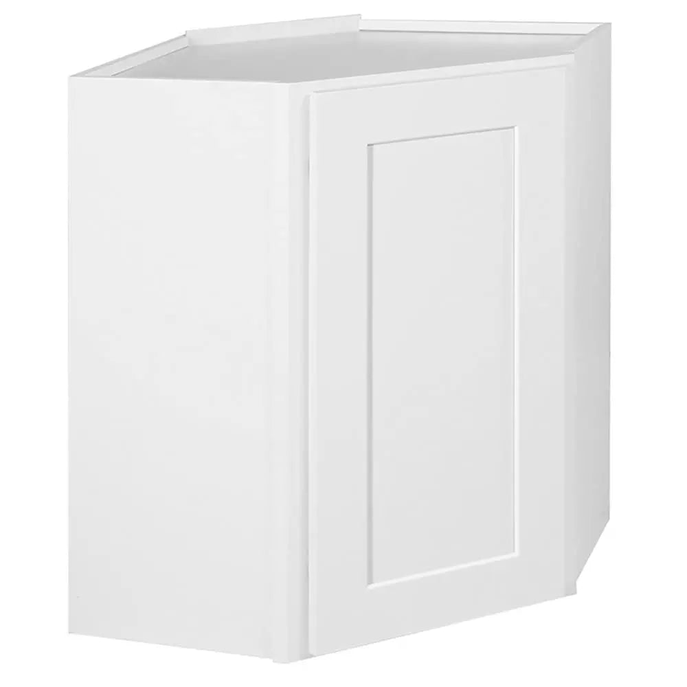 Brookings Shaker Unassembled Corner Wall Kitchen Cabinet Wac2430, 24 W X 12 D X 30 H, Painted White, Solid Wood, , 561779