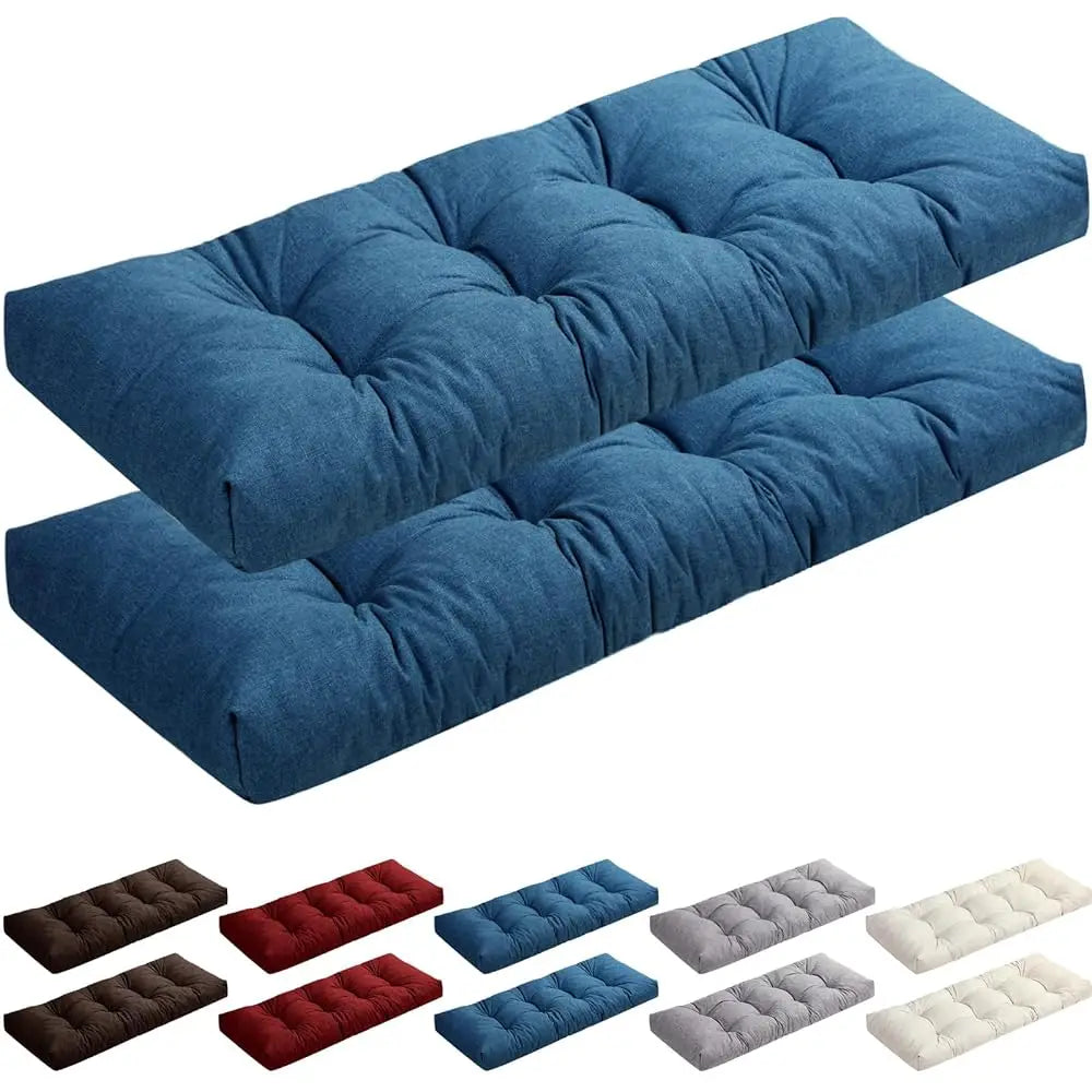 2 Pa Outdoor Patio Bench Cushions For Porch Swing Memory Foam Waterproof, Indoor Furniture Window Seat Bench Cushion Thicken