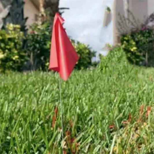 Exceptional! 20pcs Red Marking Flags for Lawn, Lawn Marking Landscape Flags, Yard Watering Flags, Non-Stick Irrigation Flags