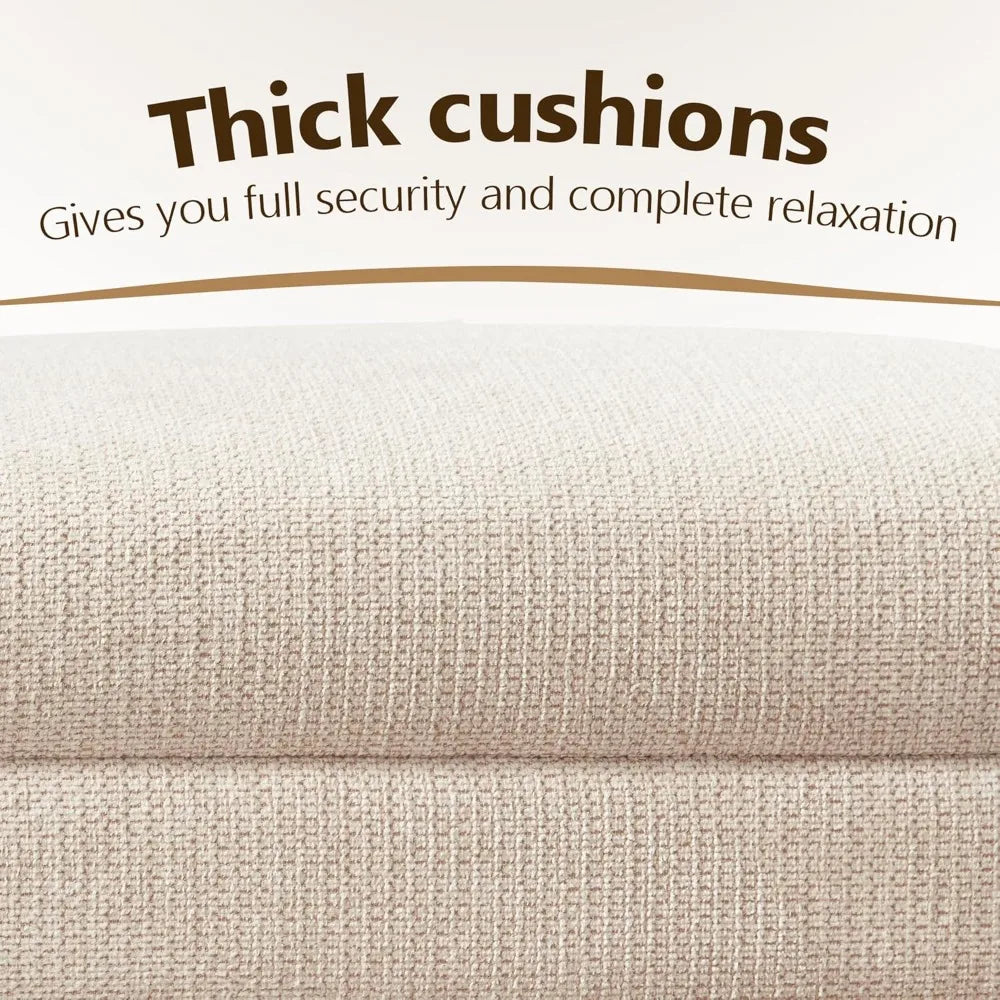 51" Bedroom Bench, End of Bed Benchs, Fabric Ottoman Benches, Entryway Benchs, Comfy Modern Bench, Bed Benches for Foot