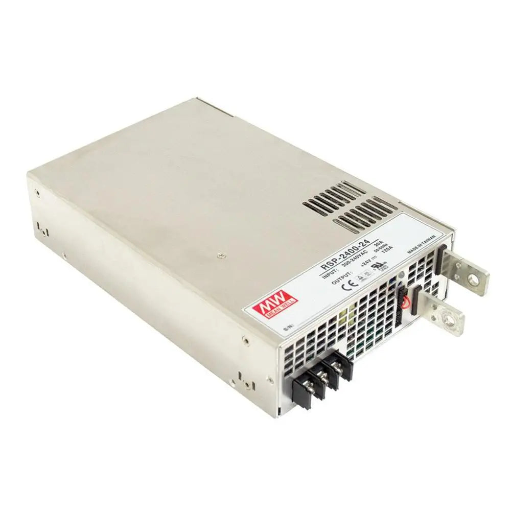 AC to DC Power Supply 2400W 24V 100A Single Output High Efficiency Surge Protection Cooling System Alarm Signal