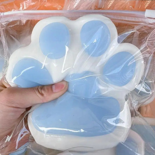 Big Cat Paw Silicone Squeeze Toy Cute Cat Claw Slow Rebound Stress Relief Sensory Fidget Toy for Kids Adults Antistress Gift