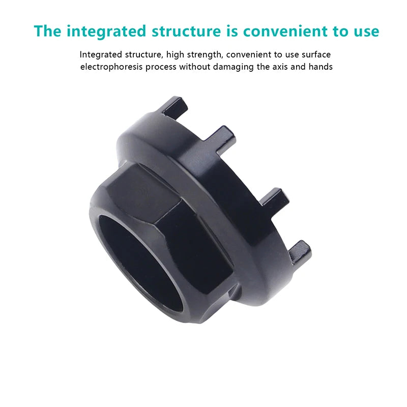 8 Teeth Fitting Chainring Lockring Removal Sleeve Eight Notch Tool Bicycle Drive-side Bottom Bracket For Install E-Bike