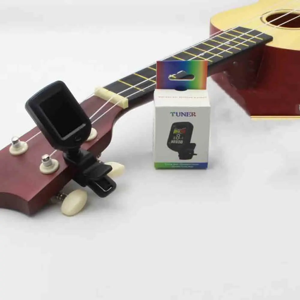 1Pcs Guitar Tuner For All Instruments Clip on Electronic Tuner for Guitar Bass Ukulele Violin Mandolin Banjo