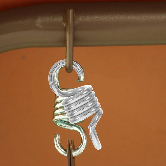 2Pcs Stainless Steel Hammock Springs Durable Heavy Duty Outdoor Hanging Extension Spring Steel Porch Swing Parts