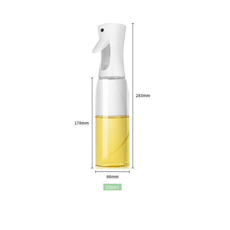 500ml Black Kitchen Oil Bottle Cooking Oil Spray 200ml Pneumatic Spray Bottle Fitness Barbecue Spray Oil Dispenser for Barbecue