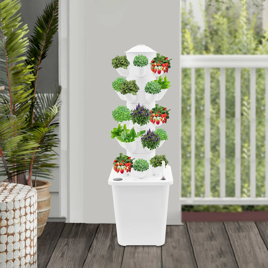 5 -Tiers Hydroponic Growing Kit, 25-Pod Hydroponic Mechanism, Home Gardening Mechanism  100-240V