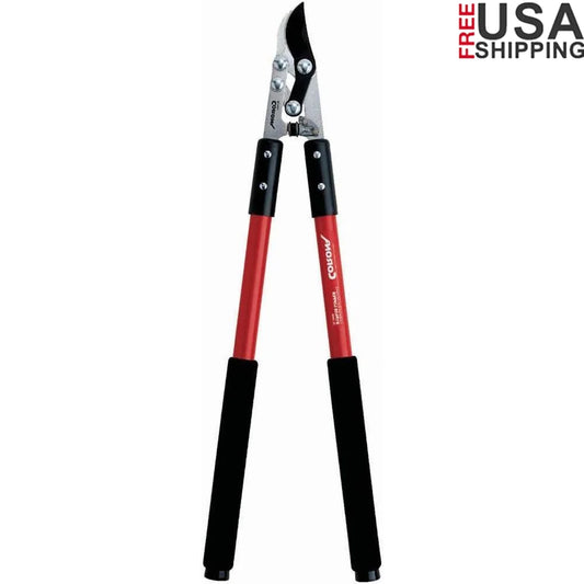 32 Inch Compound Action Bypass Lopper Alloy Steel Blades Fiberglass Steel Handles Garden Pruning Tool Lightweight Durable