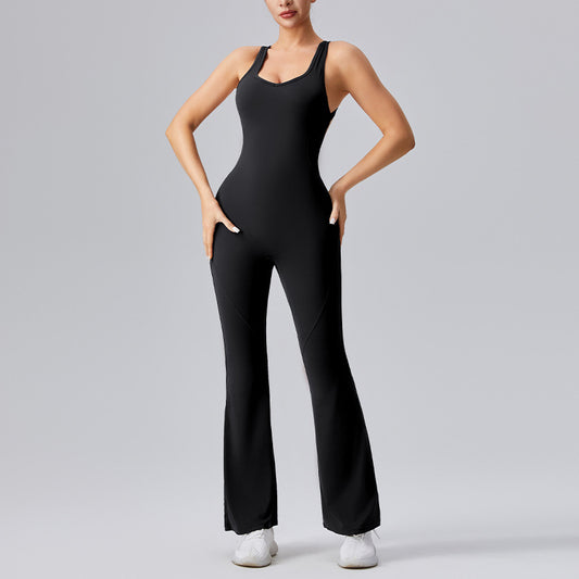 European And American Backless Sleeveless Jumpsuit Women