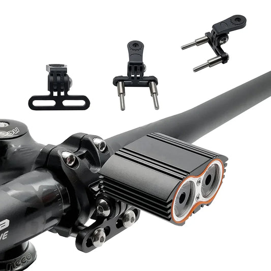 Bicycle Headlight Bracket Stem Mount Aluminum Alloy Cycling Front Light Holder Clip Camera Stand Connector Light Lamp Rack