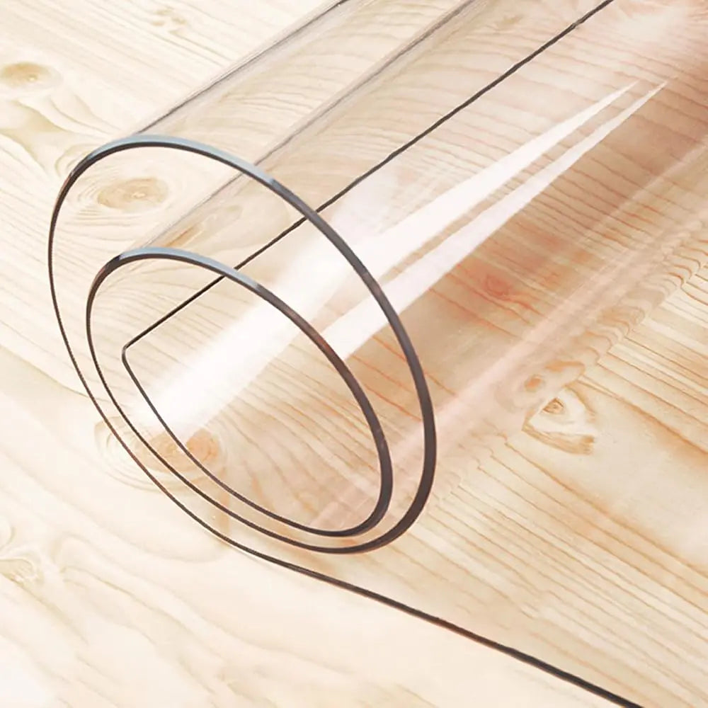 2 Pa Clear Buffet Table Cover Protector, 1.5Mm Thi Table Protector For Furniture, Clear Vinyl Tablecloth For Dining Room, Bar