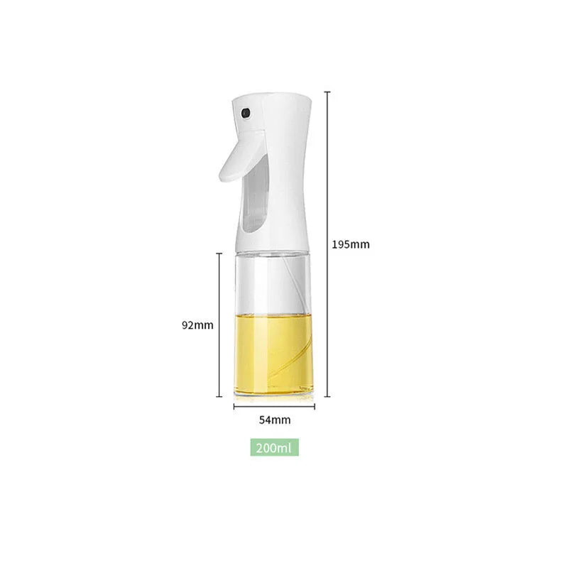 500ml Black Kitchen Oil Bottle Cooking Oil Spray 200ml Pneumatic Spray Bottle Fitness Barbecue Spray Oil Dispenser for Barbecue