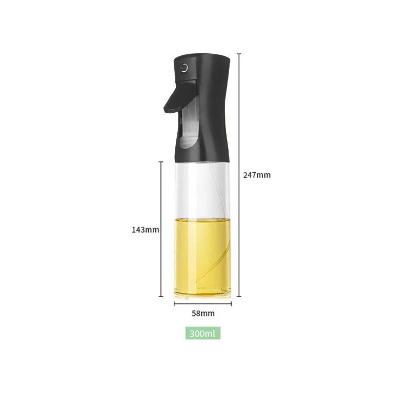 500ml Black Kitchen Oil Bottle Cooking Oil Spray 200ml Pneumatic Spray Bottle Fitness Barbecue Spray Oil Dispenser for Barbecue