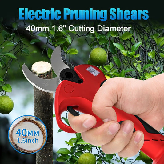 Electric Pruning Shears (No Battery), Cordless Pruning Shears 40mm(1.6 inch) Cutting Diameter Electric Shears for Tree Branch Tr