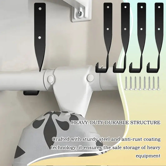 Chainsaw Holder Garden Power Tool Holder Organizer Hooks Heavy Duty Space-Saving Vertical Metal Organization For Garage Truck