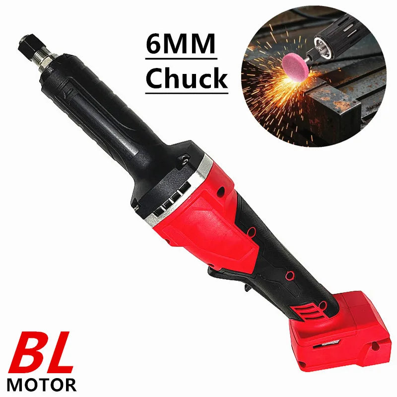 6mm Brushless Die Grinder Electric Straight Grinders Polishing Machine Grinding Engraving Tool For Milwaukee 18V Battery