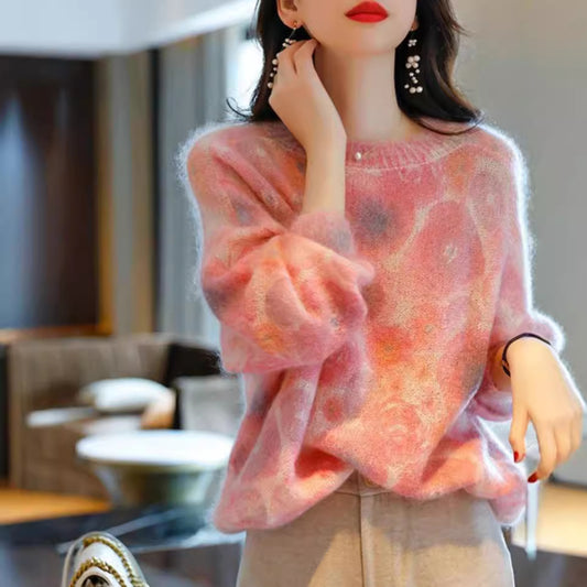 Fashion Personalized Ladies Loose Sweater Top