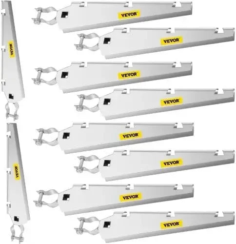 Barbed Wire Arm Set of 10 Extend Arm Barbed Wire for 1-3/8" Top Rail Chain-Link Barbwire