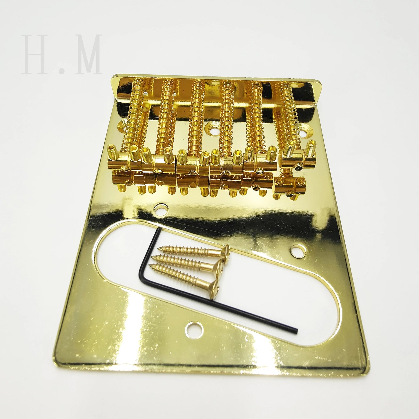 Electric Guitar Cable Plate TL Bridge Electric Guitar Lower Horse Size 6 Straight Metal 6 String Cable Plate Guitar accessories