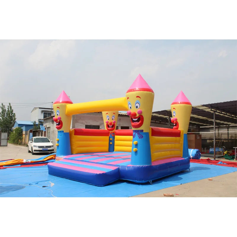 Children Clown Inflatable Bouncer Bouncy Jumping Castle With Slider