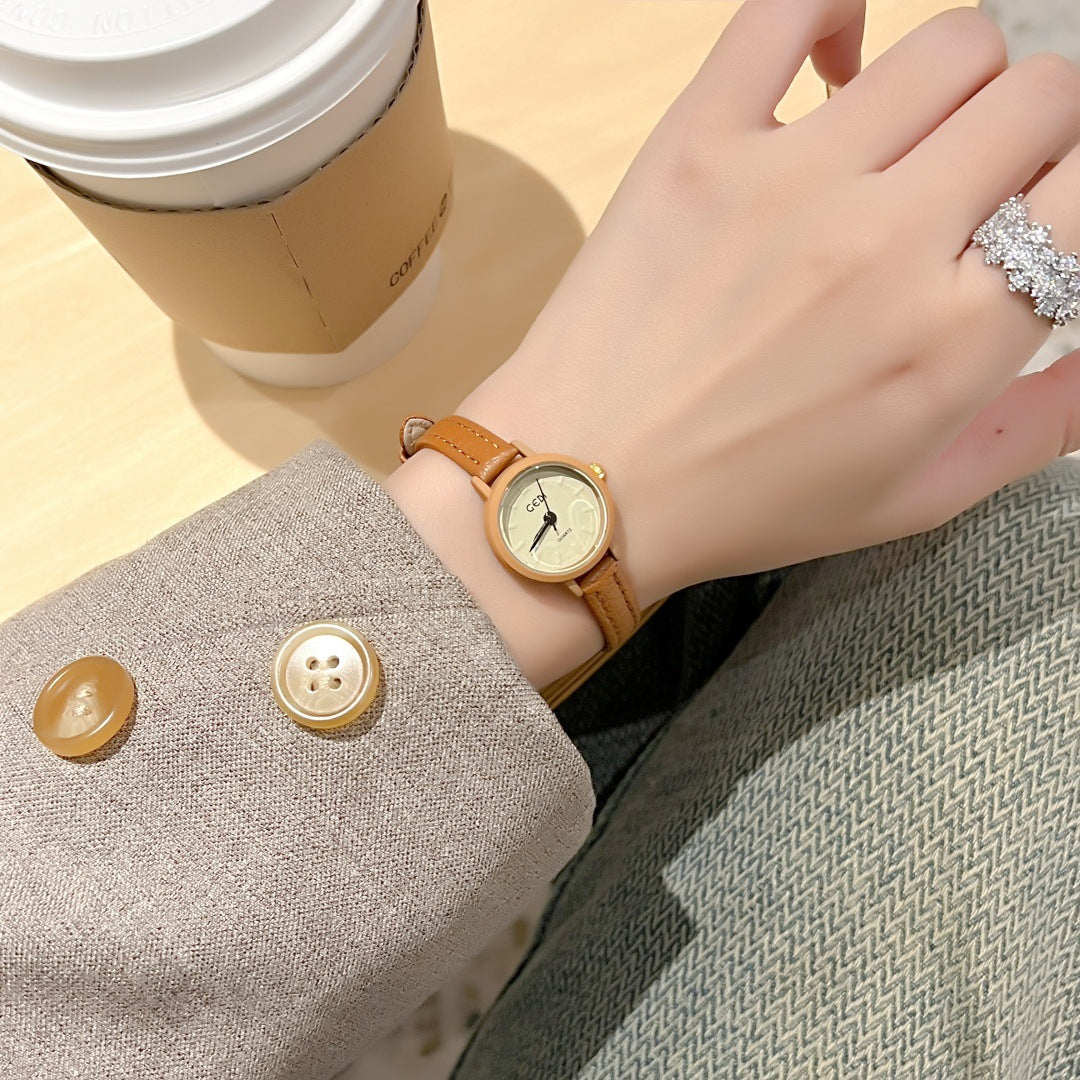Candy-colored Dopamine Women's Watch Thin Strap