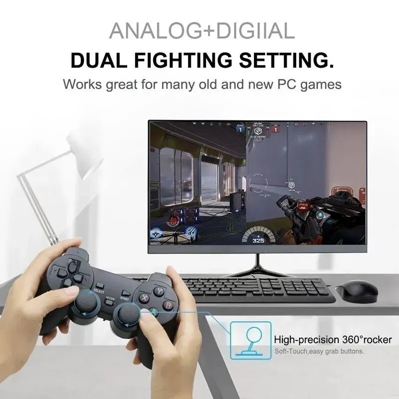 2.4GHz Wireless Game Controller - High - Precision Buttons, Dual - Mode for Android TV Box & Windows PC