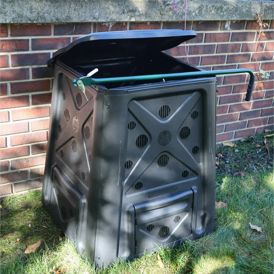 65 Gallon Bla Plastic Compost Bin With Air Vents