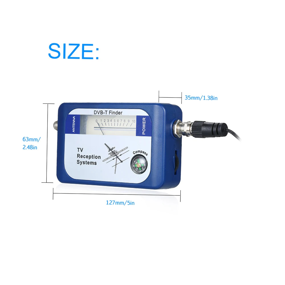 DVB-T Digital Satellite Signal Finder Meter Aerial Terrestrial TV Antenna with Compass TV Reception Systems DVB-T Signal Finder
