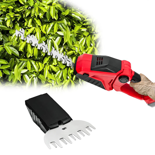 2 IN 1 Hedge Trimmer Cordless For Milwaukee 18V Battery Electric Grass Shears Handheld Shrub Trimmer Bush Trimmer (No Battery)