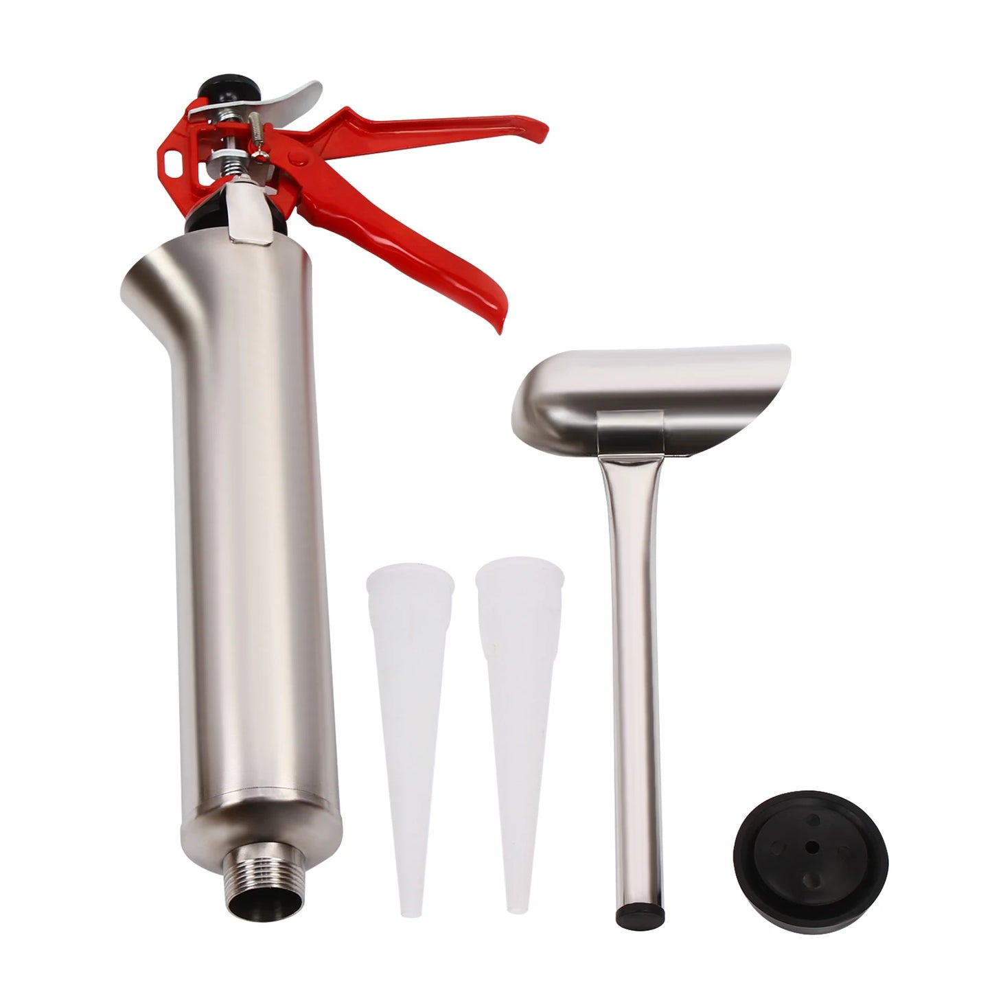 Durable Caulk Gun with Stainless Steel and Plastic Construction, Ergonomic Handle, Compact and Lightweight Design, Ideal