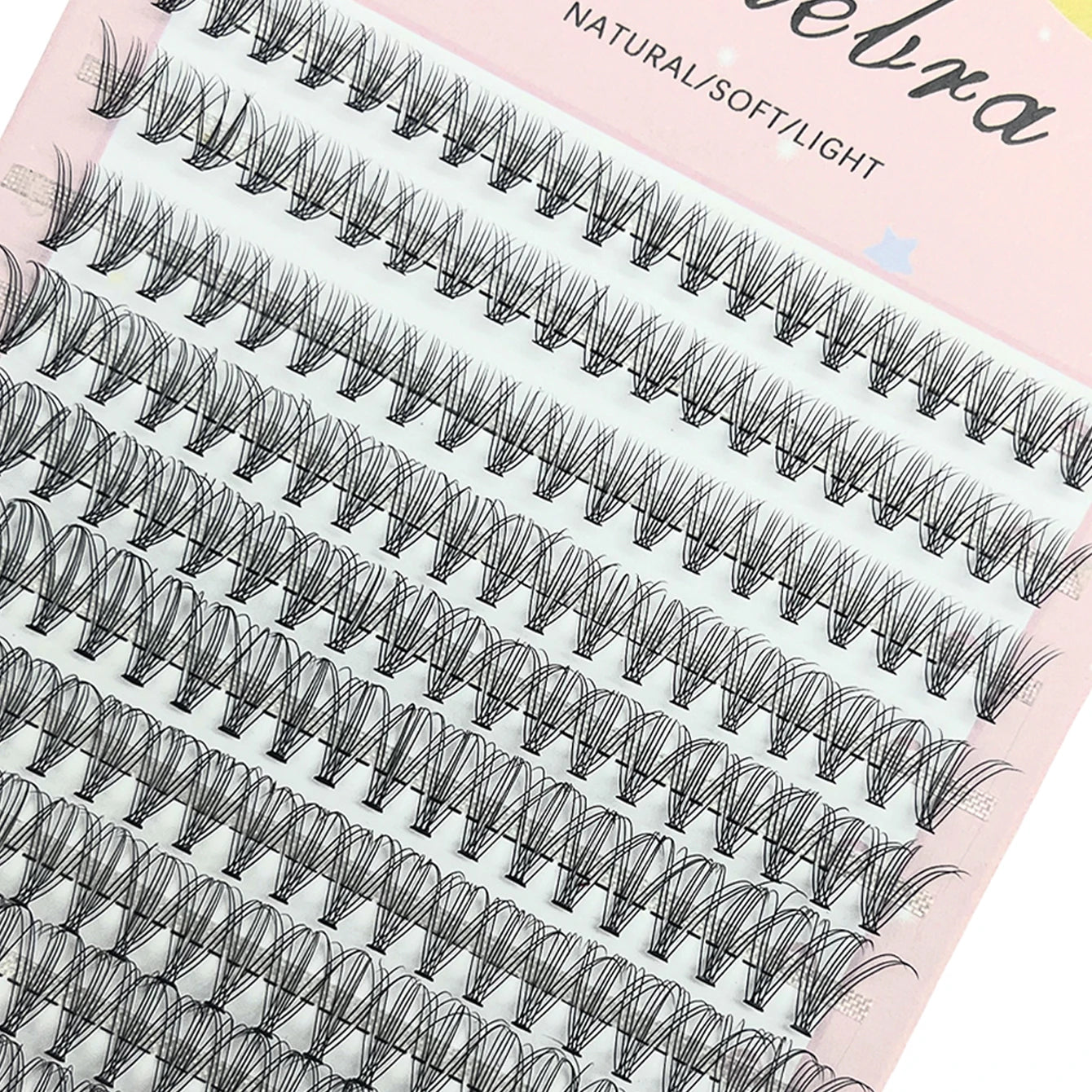 200pcs Individual DIY Eyelash Soft, Natural Look, 9-16mm, Beginner-Friendly & Reusable, Cat Eye Style, 0.07mm Thickness