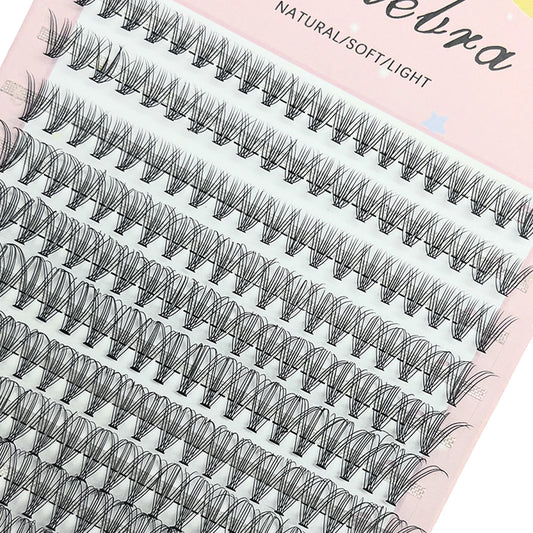 200pcs Individual DIY Eyelash Soft, Natural Look, 9-16mm, Beginner-Friendly & Reusable, Cat Eye Style, 0.07mm Thickness