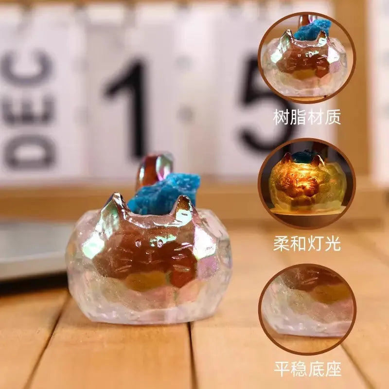 Cat Play Crystal Series Blind Box Fashion Play Cute Mini Figures Desktop Ornaments Dolls Mystery Box Girl Children Gifts Toy