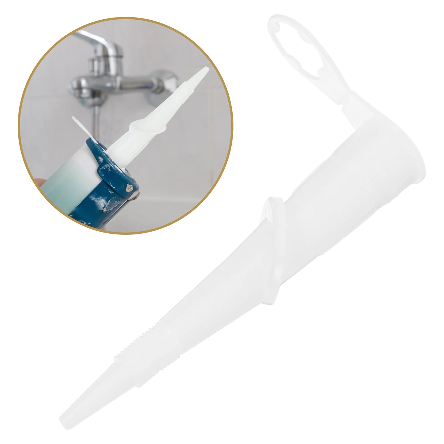 10pcs Rotating Nozzle Grout Tool Flexible Caulk Sealant Tip Glass Glue Coating Device Angle Nozzles Silicone Gel Portable
