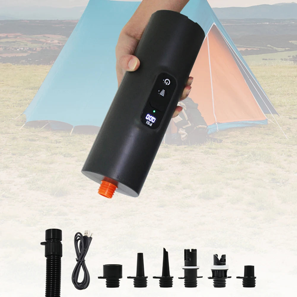 10PSI SUP Board Pump with Auto Shut Off Electric Air Pump Digital Display Portable Air Compressor for Stand Up Paddle Board