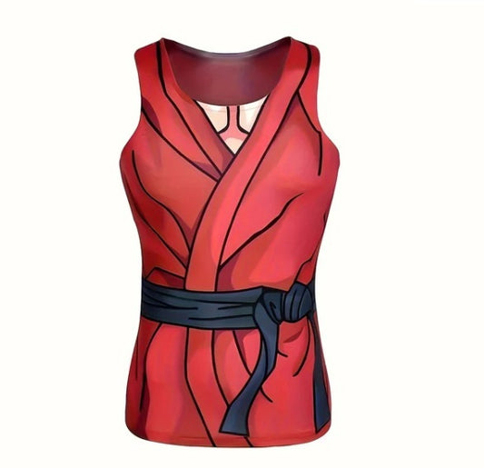 Digital Printing Men's Casual Breathable Short-sleeved Vest