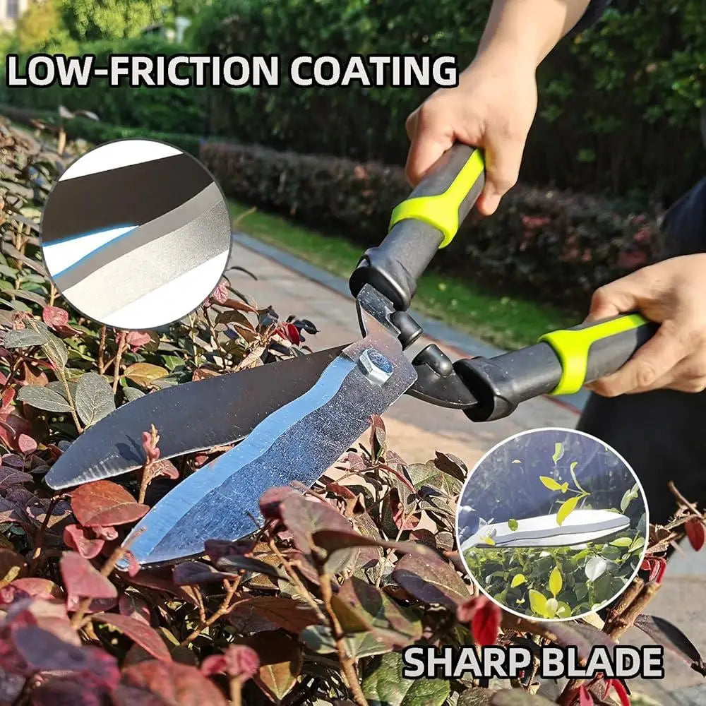 3-Piece Garden Pruner Set Sharp Loppers Hedge Clippers Pruning Shears Compound Action Tree Trimmer Branch Cutter Yard Tools