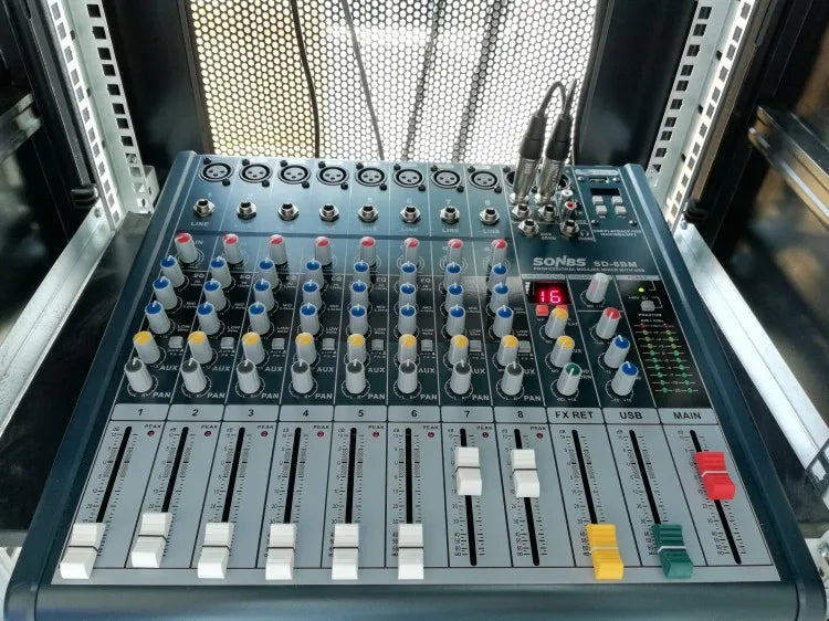 Best Selling Audio Mixer Console bluetooth USB 8-channel Audio Music Sound Dj Mixer Dj Controller/audio Console Mixer
