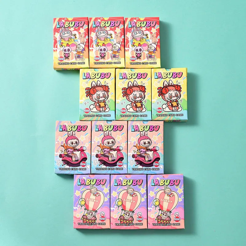 2025 Labubu Laser Card Game Cards Rare Cards Blind Box Cute Anime Game Collectibles Card Children Birthday Gift Trendy Play Toy