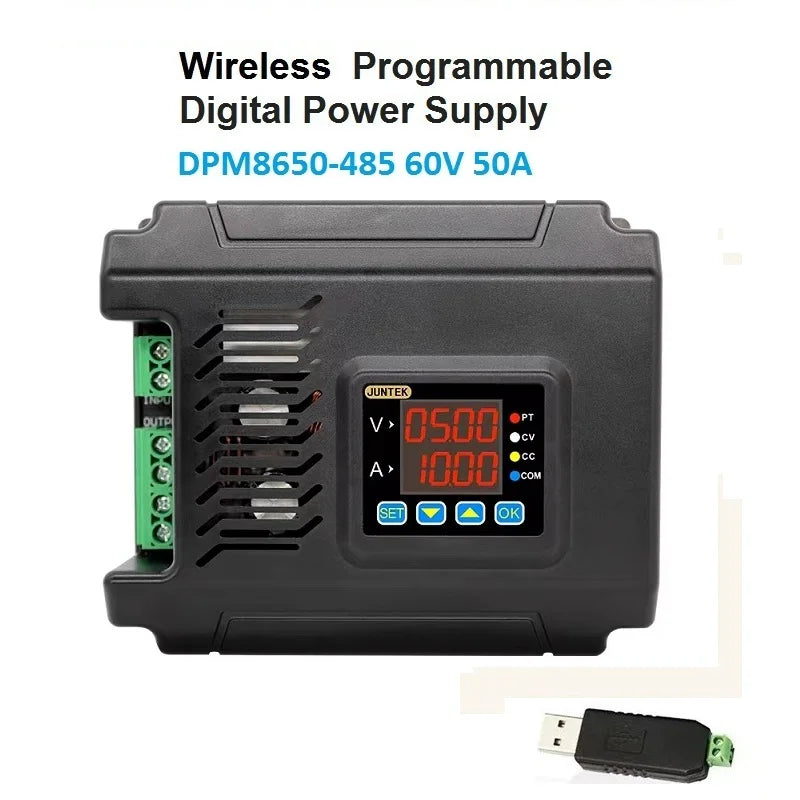 DPM8650 485RF DPM8650 60V 50A Remote Control Voltmeter Programmable Power Supply Solar Charging Constant Current Converter TTL