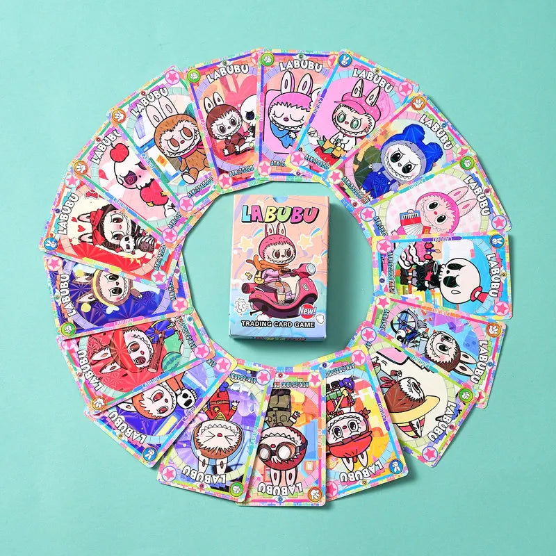 2025 Labubu Laser Card Game Cards Rare Cards Blind Box Cute Anime Game Collectibles Card Children Birthday Gift Trendy Play Toy
