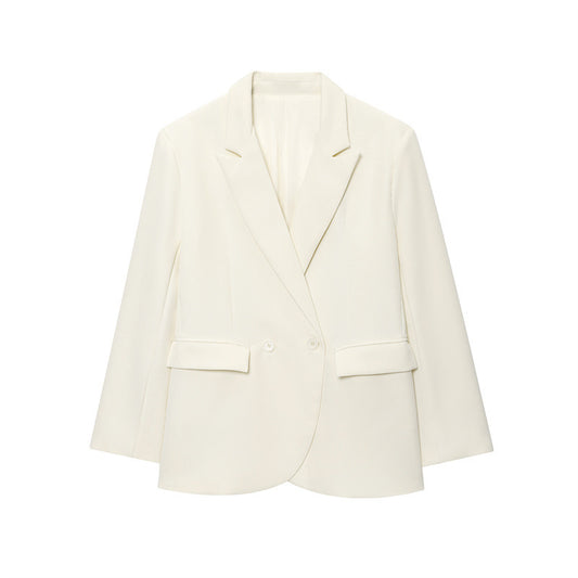 Double Breasted Casual Loose Women's Suit Jacket