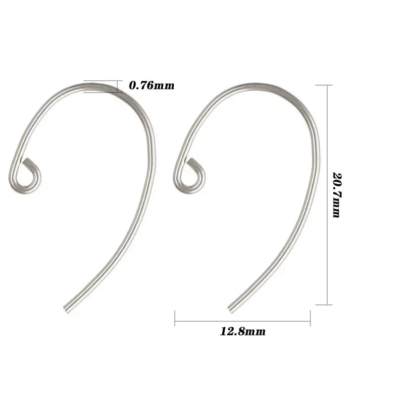 925 Sterling Silver Sparkle Ear Wire French Ear Wire Loop Ear Components Wholesale Jewelry Findings