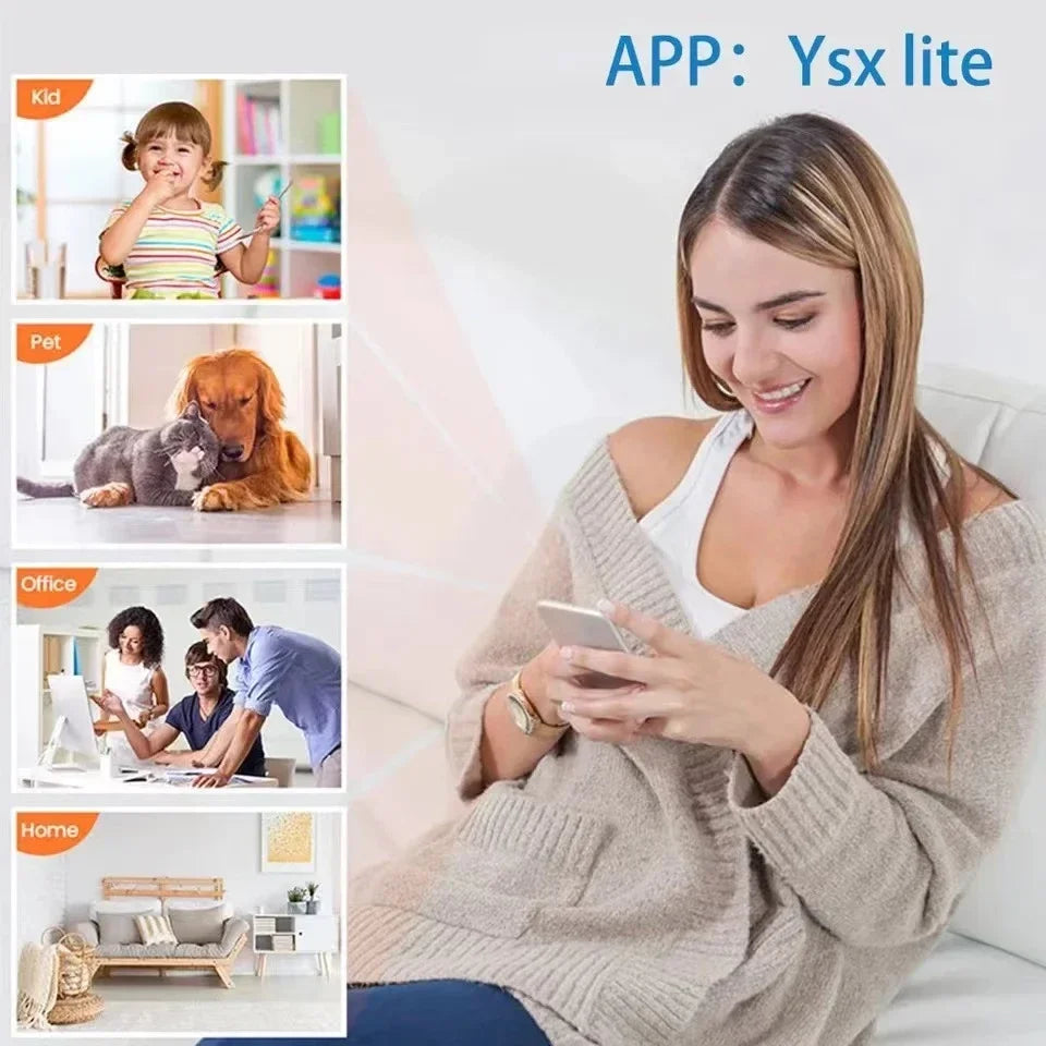 1080P Mini WiFi Camera with HD Night Vision, Home X5 Remote Monitoring for Kids, Pets, and Safety - Great Gift Idea