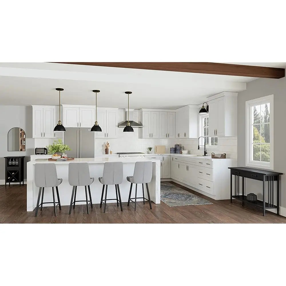 Brookings Shaker Unassembled Corner Wall Kitchen Cabinet Wac2430, 24 W X 12 D X 30 H, Painted White, Solid Wood, , 561779