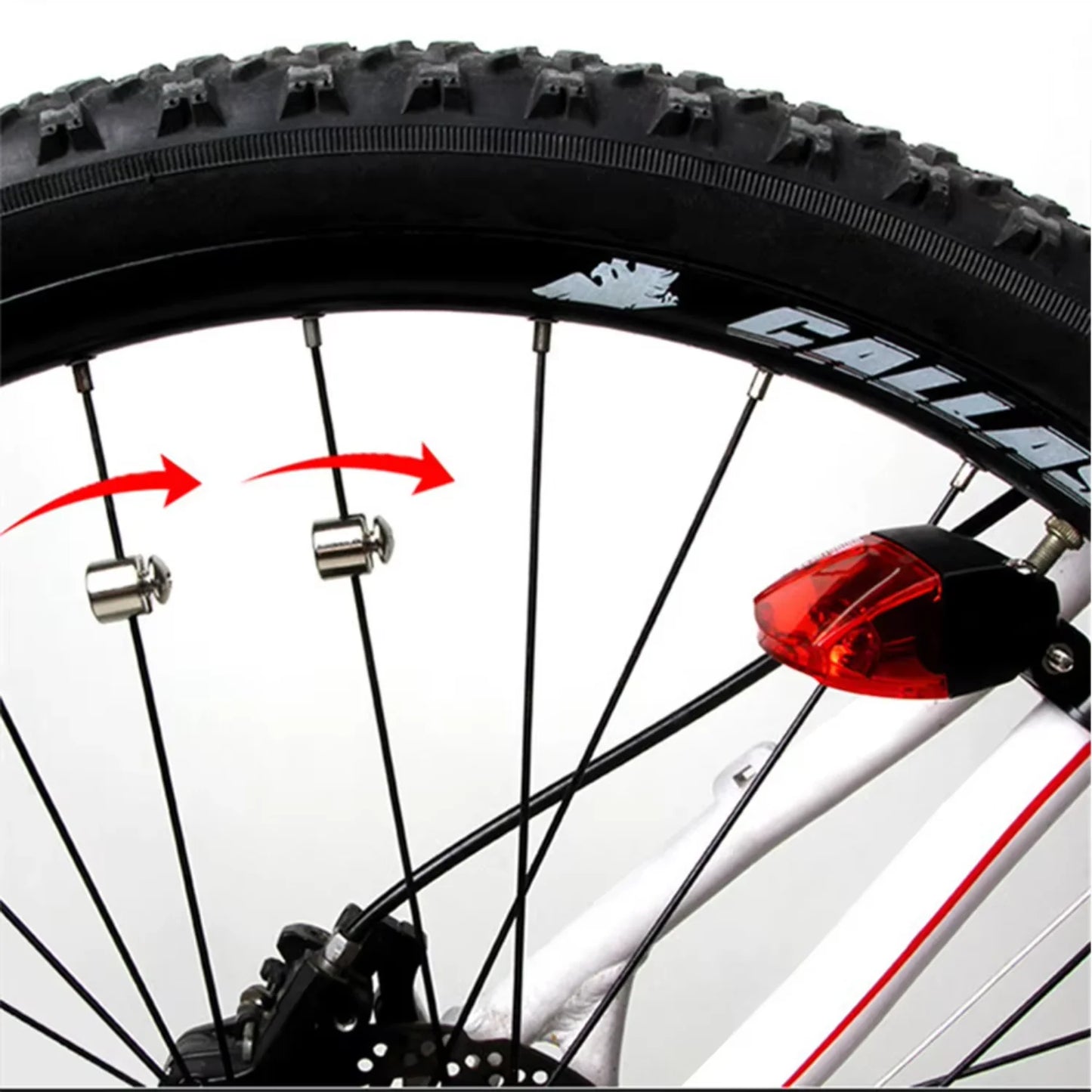 Bicycle Tail Light Waterproof  Power Generate Warning Light Bicycle Equipment Accessories